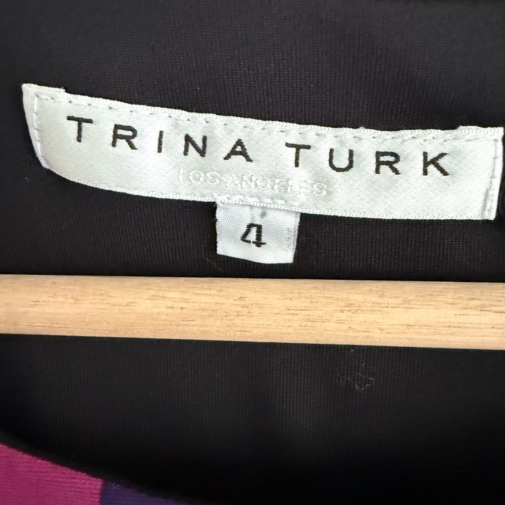 Trina Turk Geometric Colorful Mini Dress 4 - Picture 5 of 7